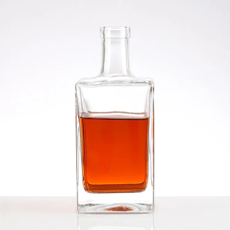 700ml Square Tequila Gin Glass Bottle